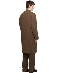 Lemaire Brown Chesterfield Coat
