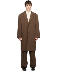 Lemaire Brown Chesterfield Coat