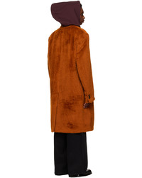 Raf Simons Brown Double Breasted Coat