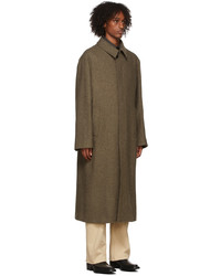 Lemaire Brown Straight Wool Coat