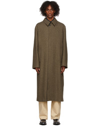 Lemaire Brown Straight Wool Coat