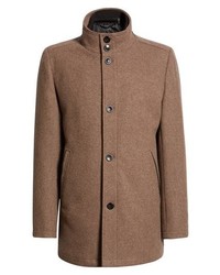Vince Camuto Classic Wool Blend Car Coat With Inset Bib