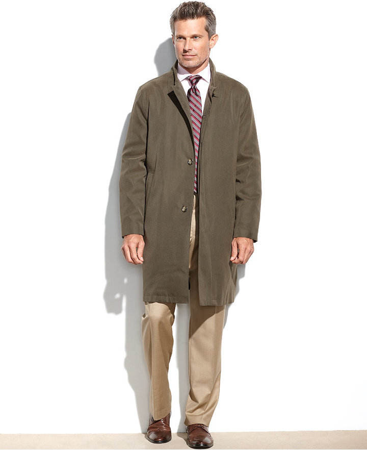 London Fog Coat Durham Raincoat, $139 | Macy's | Lookastic
