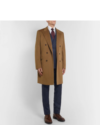 Kingsman Double Breasted Cashmere And Wool Blend Overcoat