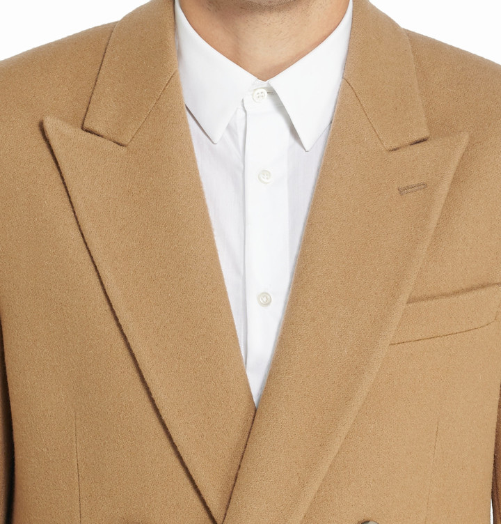 Ami Double Breasted Wool Overcoat 820 Mr Porter Lookastic