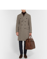 Brunello Cucinelli Double Breasted Wool Overcoat