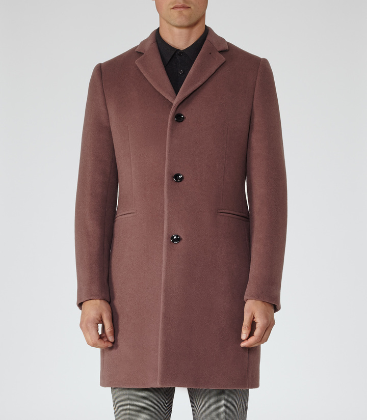 Luciano Wool Overcoat, $545 | Reiss | Lookastic
