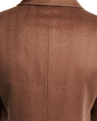 Brioni Single Breasted Cashmere Top Coat