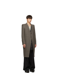 Rick Owens Taupe Oyster Overcoat