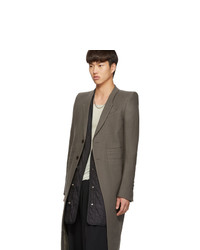 Rick Owens Taupe Oyster Overcoat