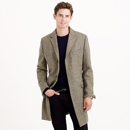 Ludlow Topcoat In Herringbone English Wool With Thinsulate, $495 