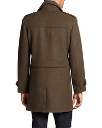 Cole Haan Wool Double Breasted Coat
