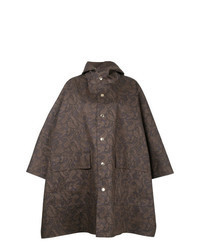 Brown Paisley Cape Coat