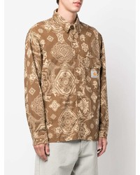 Carhartt WIP Bandana Print Long Sleeved Shirt