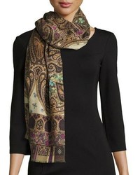 Brown Paisley Scarf