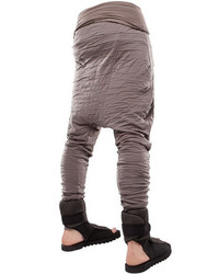 Demobaza Earth Resin Coated Wrinkled Jersey Pants