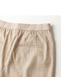 Uniqlo Linen Blend Cropped Pants