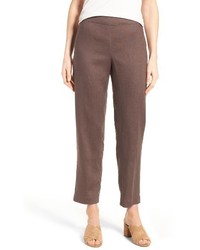 Eileen Fisher Organic Linen Slim Ankle Pants