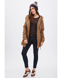 Forever 21 Double Breasted Parka