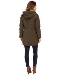 Cole Haan Down Parka With Sherpa Faux Fur Hood Lining