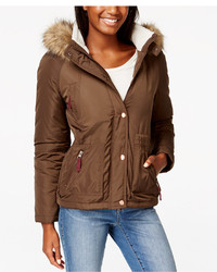 American Rag Faux Fur Trim Hooded Parka Only At Macys