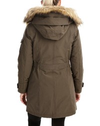 1 Madison Hooded Parka Faux Fur