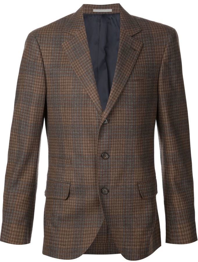Brunello Cucinelli Checked Blazer, $4,135 | farfetch.com | Lookastic