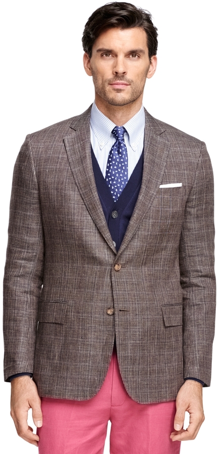 Brooks Brothers Regent Fit Plaid With Windowpane Sport Coat 498