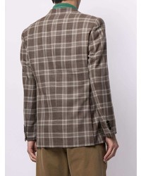 Man On The Boon. Single Breasted Plaid Blazer
