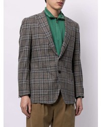 Man On The Boon. Single Breasted Plaid Blazer