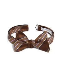 John W. Nordstrom Woven Silk Bow Tie Brown Regular