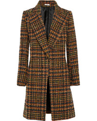 Bouchra Jarrar Checked Wool Blend Tweed Coat
