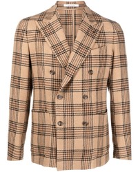 Tagliatore Houndstooth Double Breasted Blazer
