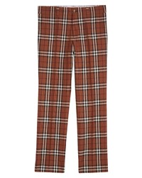 Burberry Dover Check Crop Wool Trousers
