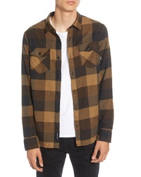 Vans Box Tailored Fit Buffalo Check Button Up Flannel Shirt
