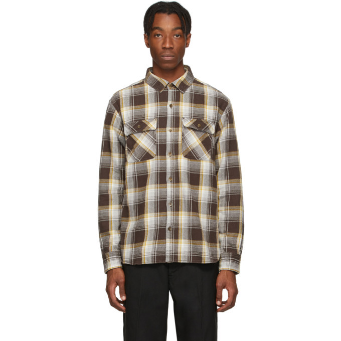 Neighborhood Brown Flannel Cabella Shirt, $176 | SSENSE | Lookastic