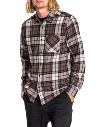 Volcom Caden Modern Fit Plaid Flannel Button Up Shirt