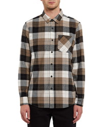 Volcom Caden Plaid Flannel Button Up Shirt