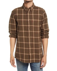 Fjallraven Ovik Comfort Fit Plaid Flannel Button Up Shirt