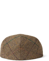 Lock & Co Hatters Glen Check Wool Tweed Flat Cap