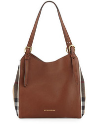 Burberry Canterby Small Check Shoulder Bag Tan