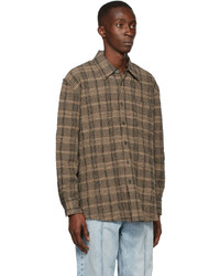Our Legacy Black Beige Check Above Shirt