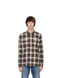 Nudie Jeans Brown Check Shadow Shirt