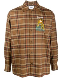 Doublet Tiger Embroidered Checked Shirt