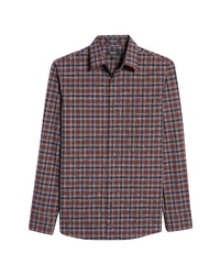 Nordstrom Men's Shop Trim Fit Plaid Button Up Shirt