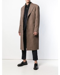Alexander McQueen Plaid Single Breasted Coat