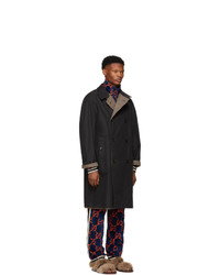 Gucci Reversible Brown Wool Plaid Hunting Coat