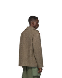 Bode Brown Wool Tweed Jacket
