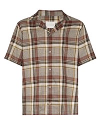 Lou Dalton Camp Collar Checked Shirt