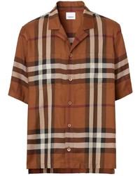 Burberry Check Pattern Short Sleeve Shirt